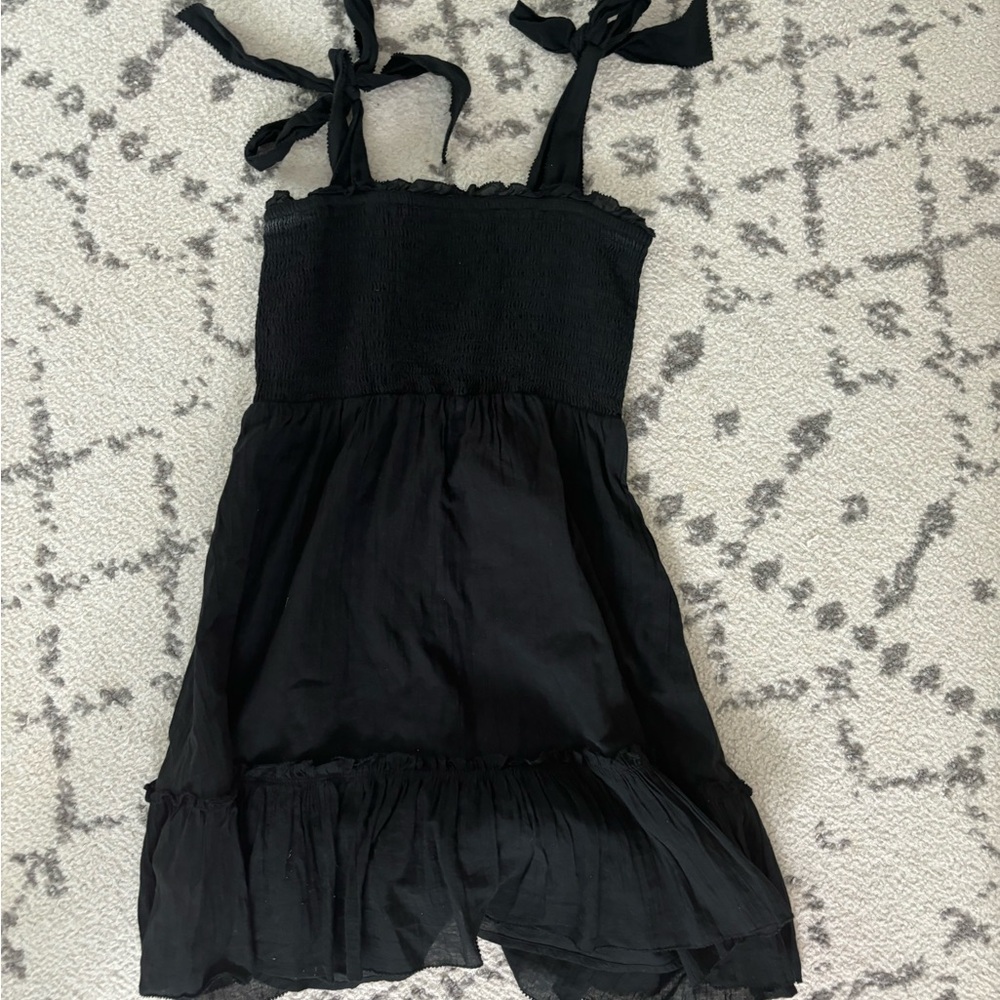 Black aerie smock dress - Picture 2 of 2